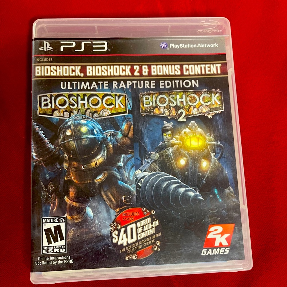 Bioshock and Bioshock 2 Ultimate Rapture Edition With Bonus Content For The PS3